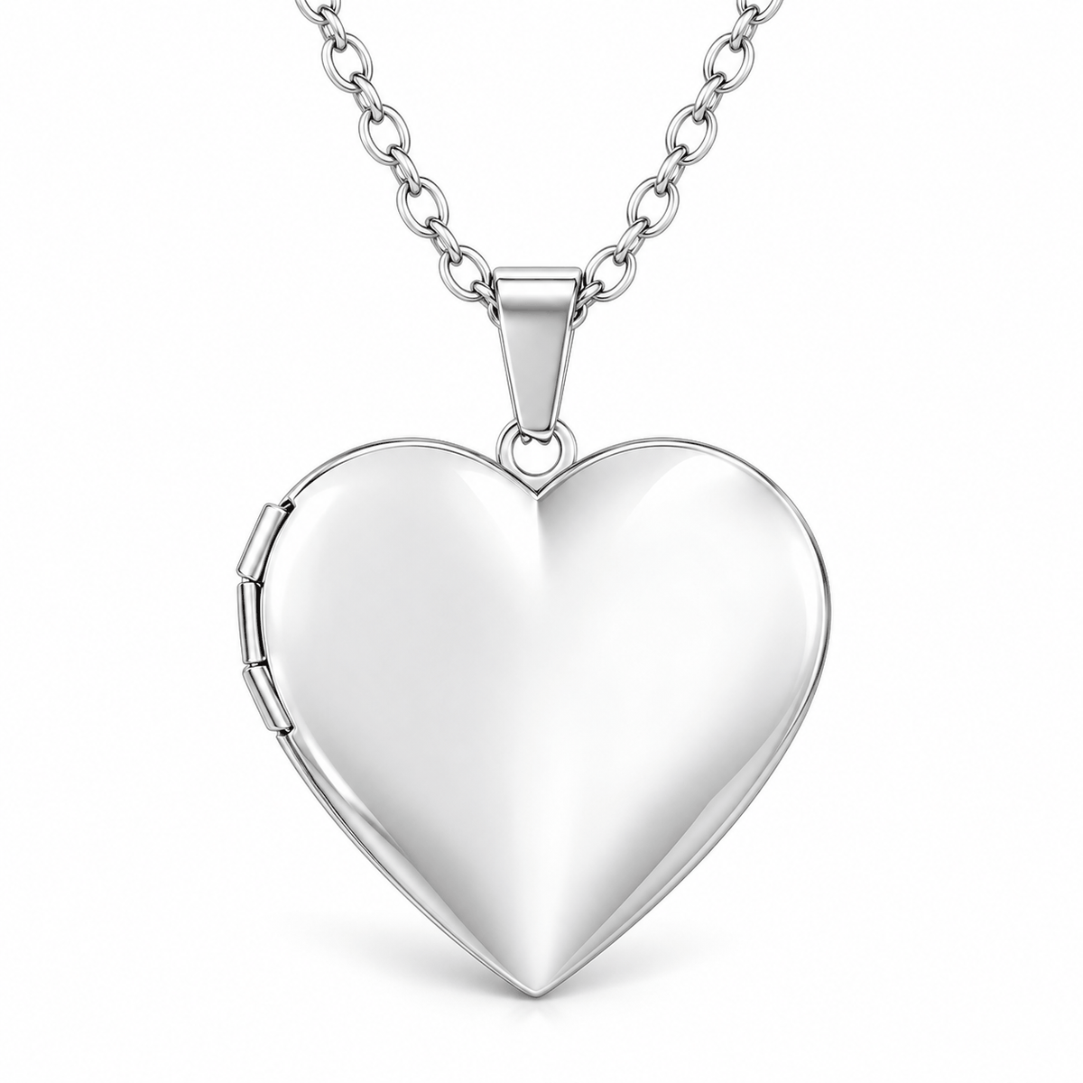 Personalized Classic Heart Photo Locket Necklace
