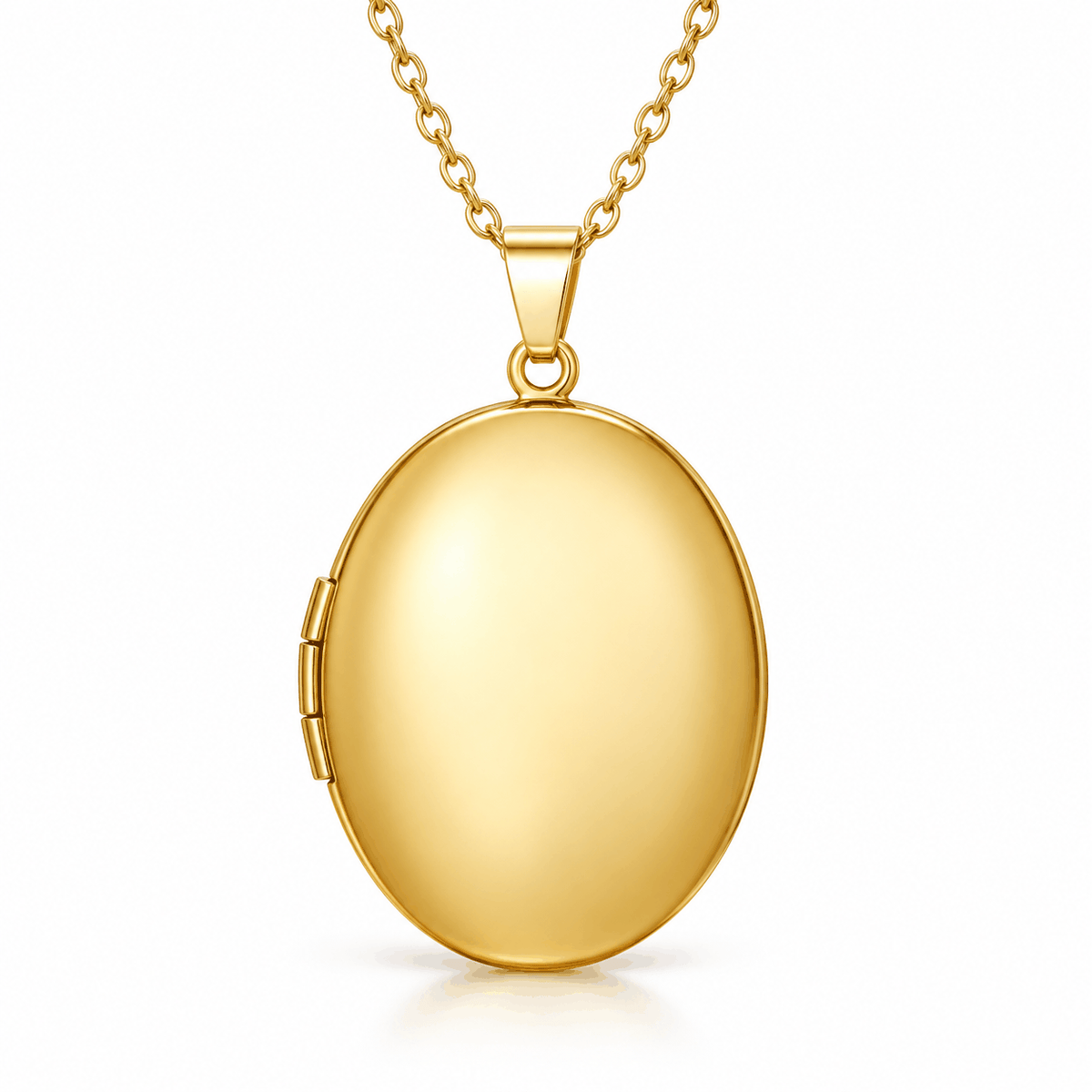 Personalized Classic Oval Photo Locket Necklace