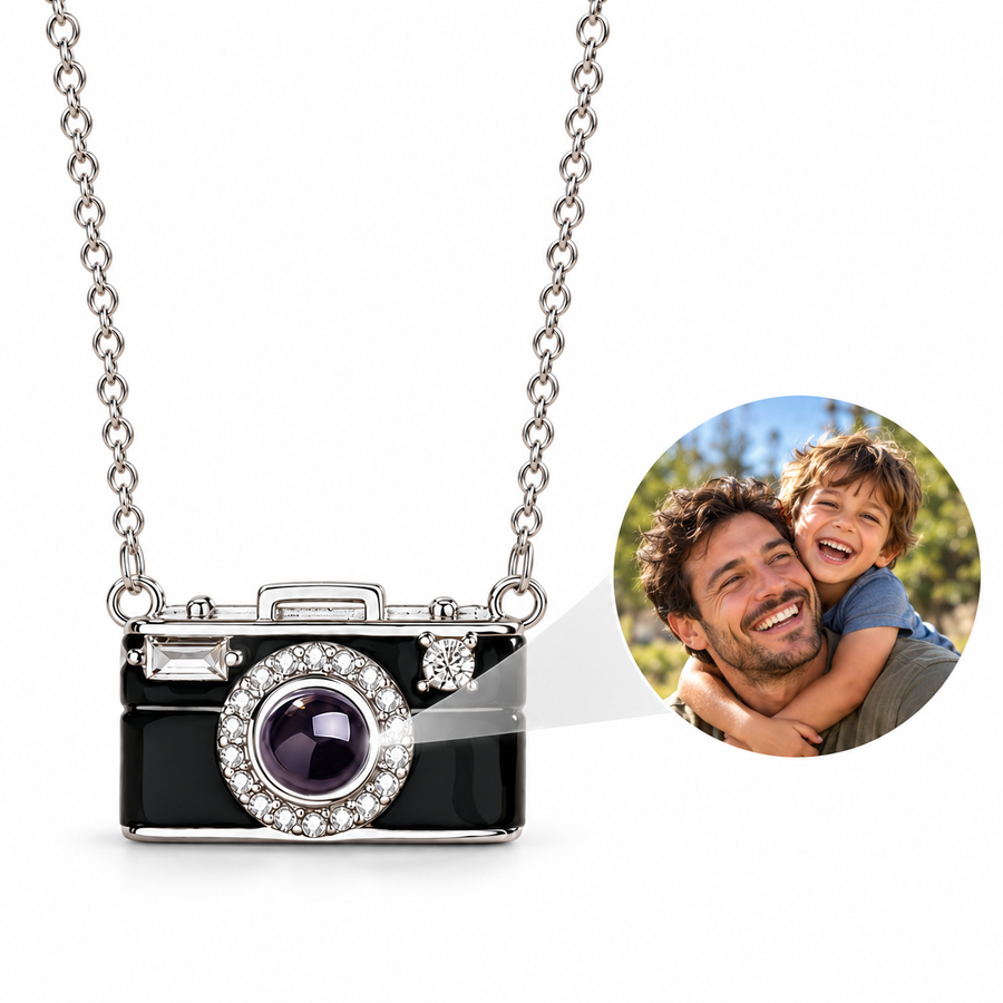 Personalized Camera Photo Necklace