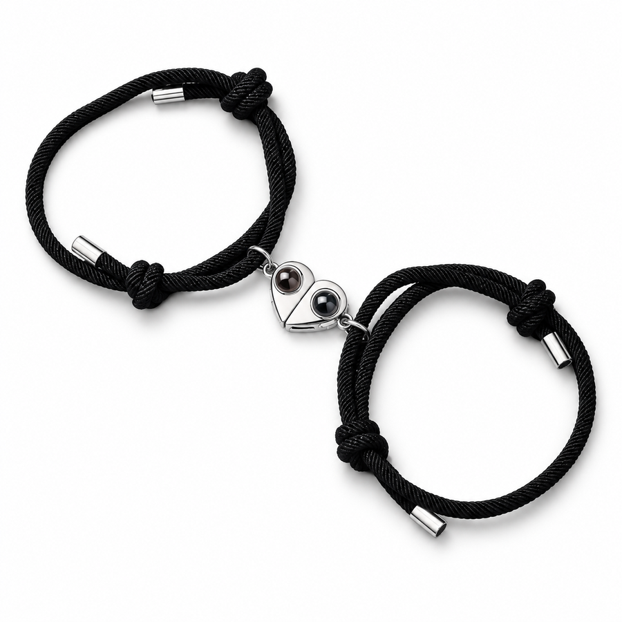 Personalized Half-Heart Photo Bracelet