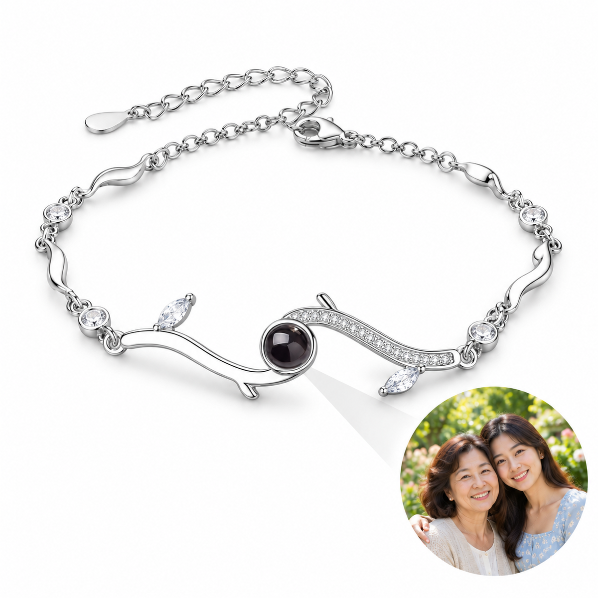 Personalized Vine Photo Bracelet