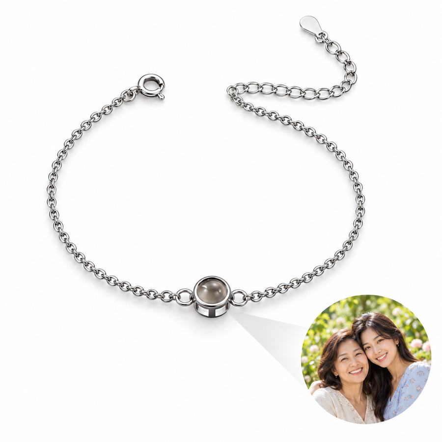 Personalized Round Photo Bracelet