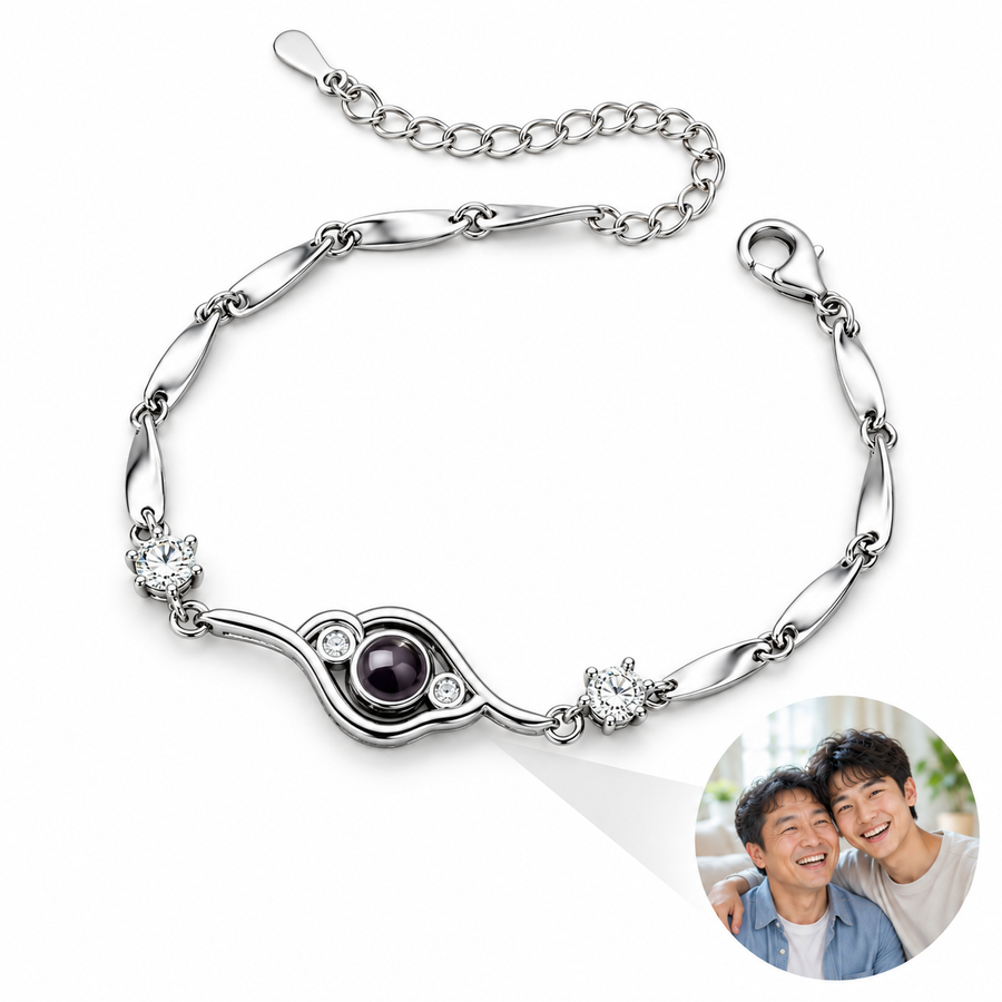 Personalized Curved Photo Bracelet