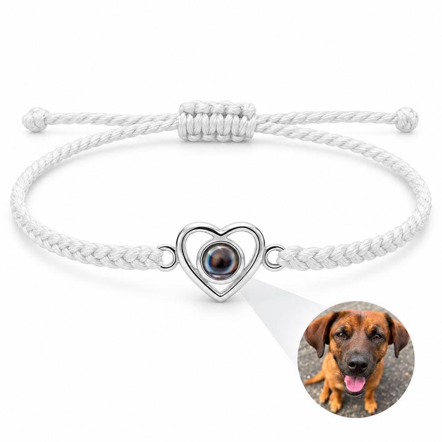 078 braided heart photo bracelet main-white